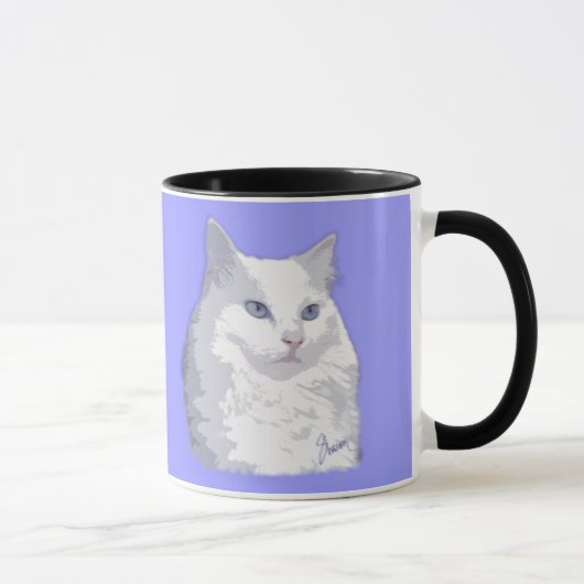 Princess White Cat Mug女性 マグカップ (右)