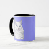 Princess White Cat Mug女性 マグカップ (正面左)