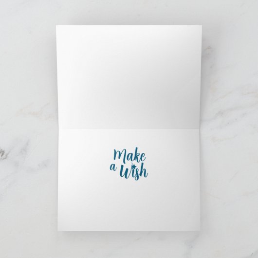 Princess's Birthday Dragon Folded Greeting Card カード (内部)