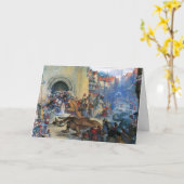 Princess's Birthday Dragon Folded Greeting Card カード (黄色い花)