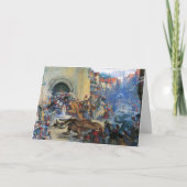 Princess's Birthday Dragon Folded Greeting Card カード (正面)