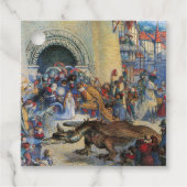 Princess's Birthday Dragon Folded Greeting Card フェイバータグ (正面)