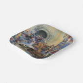 Princess's Birthday Dragon Folded Greeting Card ペーパープレート (傾斜あり)