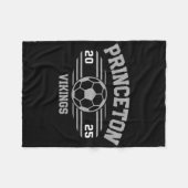 Princeton Vikings Soccer Byll 2025 フリースブランケット (正面(横))