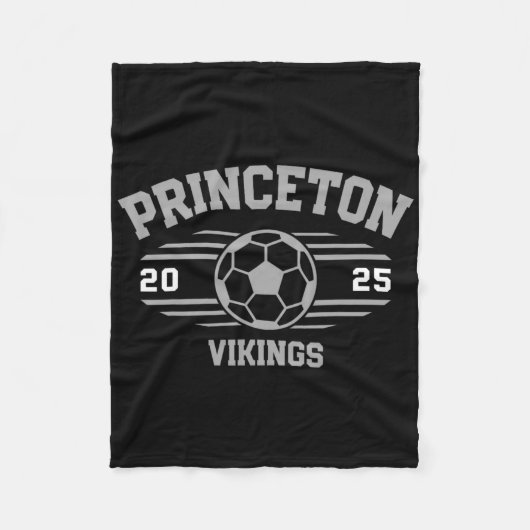Princeton Vikings Soccer Byll 2025 フリースブランケット (正面)