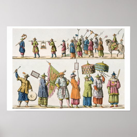 Principal attendants of the Chinese Emperor's proc ポスター (正面)