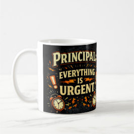 Principal: Everything Is Urgent | Funny Admin Gift コーヒーマグカップ