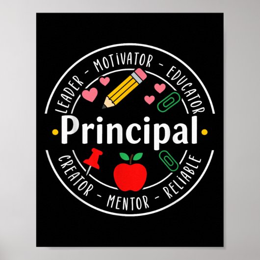 Principal Leader Motivator First Day Back To Schoo ポスター (正面)