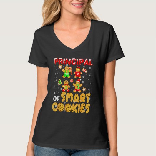 Principal Of Smart Cookies Gingerbread Man Princip Tシャツ (正面)