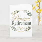 Principal Retirement Gift カード (黄色い花)