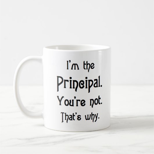 principal, you're not コーヒーマグカップ (左)