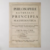 PRINCIPIA MATHEMATICA 1687のタイトルページ ポスター (正面)