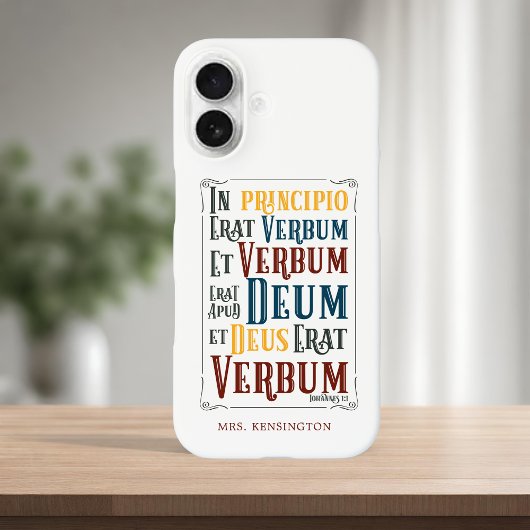 Principio Erat Verbum Bible Ververbumラテン語 Case-Mate iPhoneケース