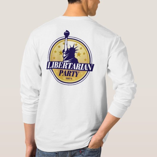 PrincipleTワイシャツの自由主義的なパーティー Tシャツ (裏面)