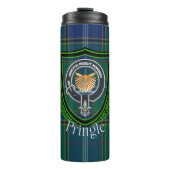 Pringle Scottish Clan Tartan and Crest タンブラー (正面)