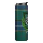 Pringle Scottish Clan Tartan and Crest タンブラー (回転左)