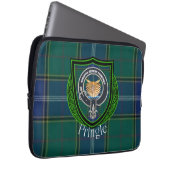 Pringle Scottish Clan Tartan and Crest ラップトップスリーブ (正面右)