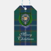 Pringle Scottish Clan Tartan & Crest ギフトタグ (正面)
