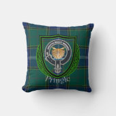 Pringle Scottish Clan Tartan & Crest クッション (正面)