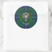 Pringle Scottish Clan Tartan & Crest ラウンドシール (バッグ)