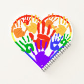Prinicpal Pride Heart Shaped Notebook ノートブック (裏面)