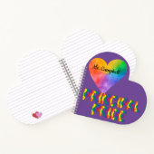 Prinicpal Pride Heart Shaped Notebook ノートブック (内部)