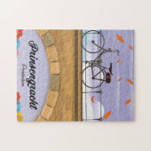 Prinsengracht,Canal Amsterdam Travel poster ジグソーパズル (横)