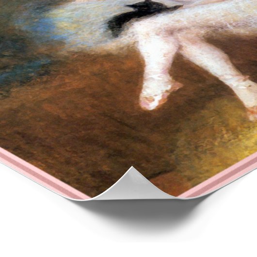 Print: Ballerina & Black Cat ポスター (角)