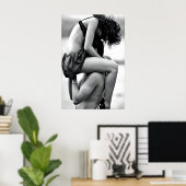 print, couple print, wall art, black and white ポスター (ホームオフィス)