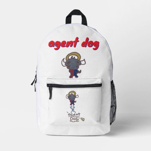 Print Cut Sew Bag alija design by jorge プリントバックパック (正面)