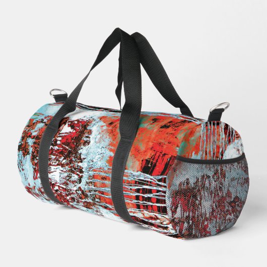 Print Cut Sew Bag – Corrosion Pulse ダッフルバッグ (右コーナー)