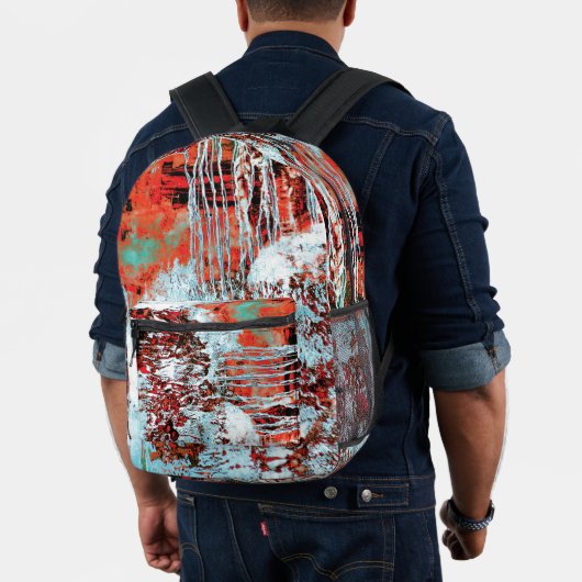 Print Cut Sew Bag – Corrosion Pulse プリントバックパック (インサイチュ (モデル))