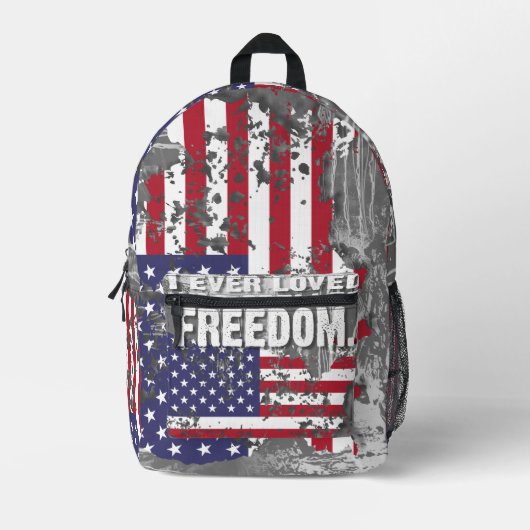 Print Cut Sew Bag – Freedom Job プリントバックパック (正面)
