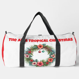 Print Cut Sew Bag-Personalised Tropical Xmas Bag ダッフルバッグ