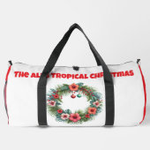 Print Cut Sew Bag-Personalised Tropical Xmas Bag ダッフルバッグ (裏面)