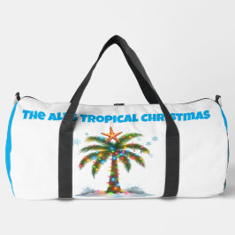 Print Cut Sew Bag-Personalised Tropical Xmas Bag ダッフルバッグ
