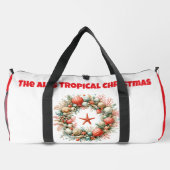 Print Cut Sew Bag- Personalized Tropical Xmas Bag ダッフルバッグ (裏面)