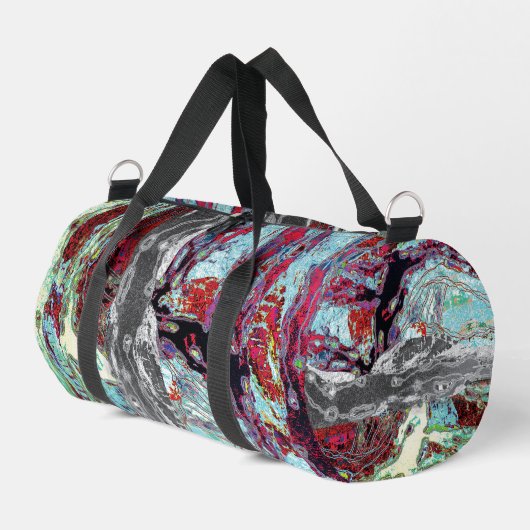 Print Cut Sew Bag – Strata Pulse ダッフルバッグ (左コーナー)