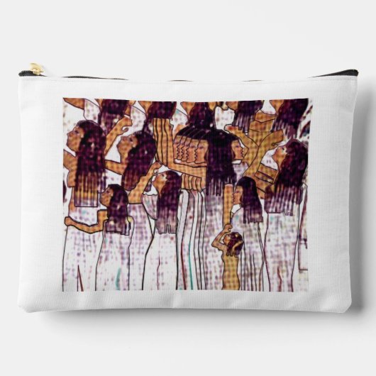 Print Cut Sew Bag with Egyptian Women アクセサリーポーチ (正面)