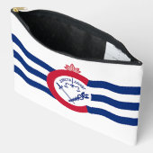 Print Cut Sew Bag with flag of Cincinnati, USA アクセサリーポーチ (見開き)