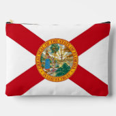 Print Cut Sew Bag with flag of Florida, USA アクセサリーポーチ (正面)