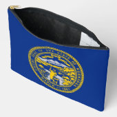 Print Cut Sew Bag with flag of Nebraska, USA アクセサリーポーチ (見開き)
