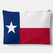 Print Cut Sew Bag with flag of Texas, USA アクセサリーポーチ (裏面)