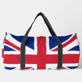 Print Cut Sew Bag with flag of United Kingdom ダッフルバッグ (正面)