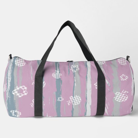Print Cut Sew Duffel Bag – Gingham Orchard ダッフルバッグ (正面)