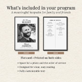 Print/Digital In Loving Memory Memorial Program カード