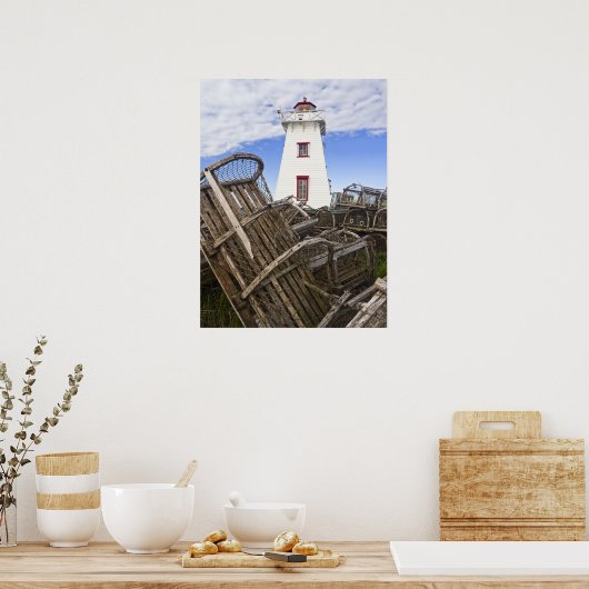 Print - North Rustico Light, PEI, Canada ポスター (キッチン)