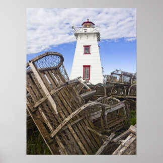 Print - North Rustico Light, PEI, Canada ポスター