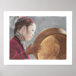 Print of my Pastel of Afghani Girl ポスター