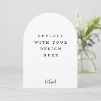 PRINT ORDER 7 x 5 inch card Dicut arch edge 招待状